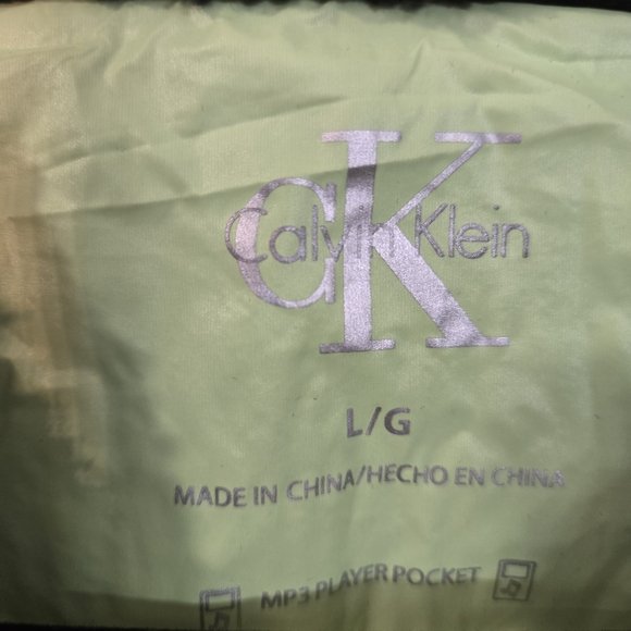 Women's Calvin Klein Neon Yellow Puffer Vest. Mixed Media. Pristine Condition - Picture 7 of 7